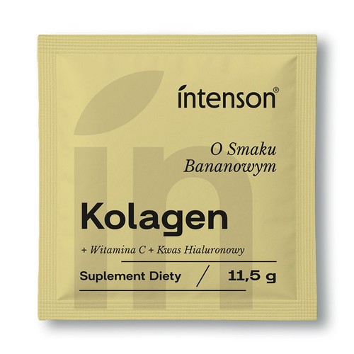 Kolagen z wit.C i kwasem hialuronowym o smaku bananowym Intenson 11,5 g