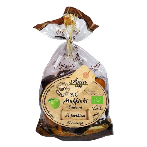 BIO Muffinki Babuni z jabłkiem Ania 200 g