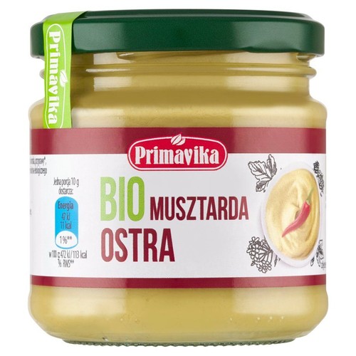BIO musztarda ostra  Primavika 170 g