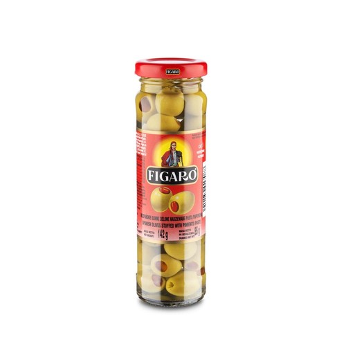 Oliwki zielone nadziewane pastą paprykową Figaro 142 g
