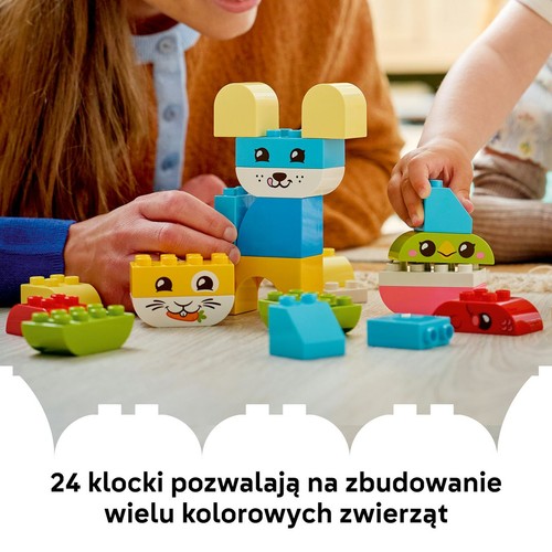 Mój pierwszy zestaw DUPLO® Kreatywne zwierzaki 3 w 1 10477 LEGO 1 sztuka