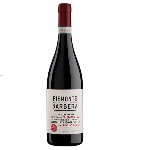 Wino włoskie czerwone wytrawne Piemonte Barbera alk. ??% obj. Cantine San Silvestro 750 ml