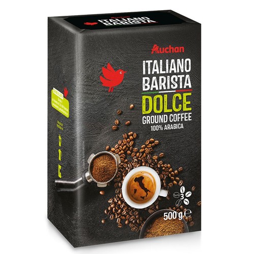 Kawa mielona Barista Dolce  Auchan 500 g
