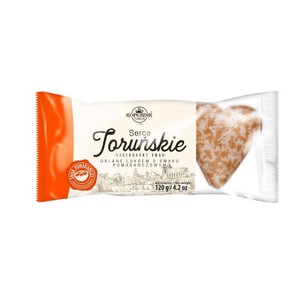 Serca Toruńskie z lukrem o smaku pomarańczowym Kopernik 120 g