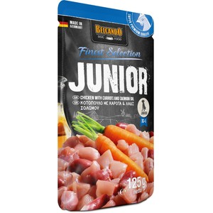 Karma mokra dla psów Junior z kurczakiem i marchewką Belcando 125 g