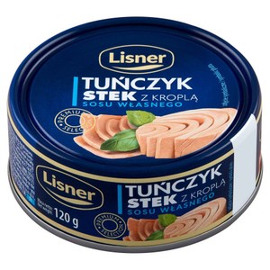 Tuńczyk stek z kroplą sosu własnego Lisner 120 g