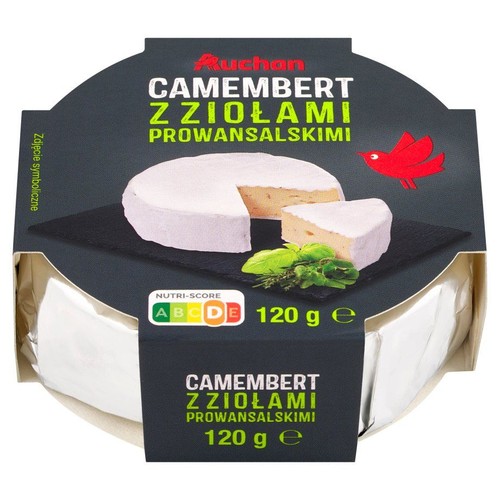 Ser camembert z ziołami prowansalskimi Auchan 120 g