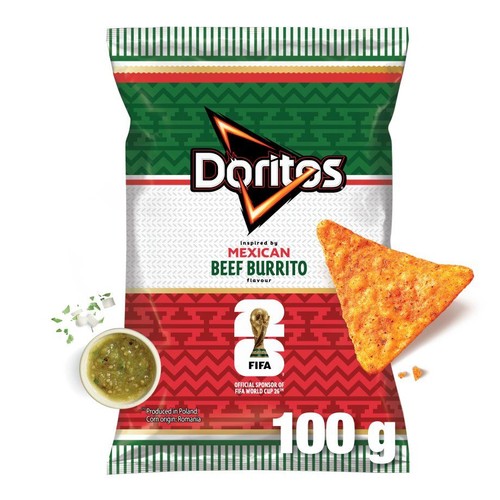 Nachos kukurydziane o smaku burrito z wołowiną Doritos 100 g