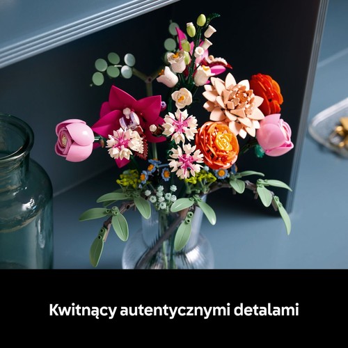 Botanicals Piękny bukiet różowych kwiatów 10342 LEGO zestaw