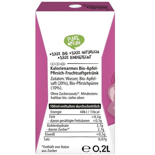 BIO Napój jabłko- brzoskwinia Bajki Disney HEJO! 200 ml
