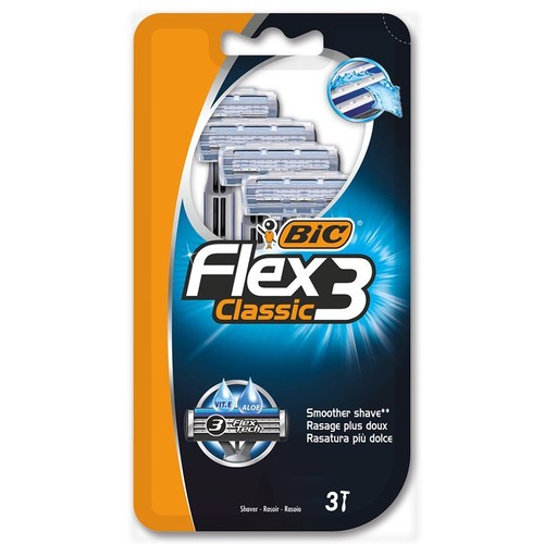 Maszynka do golenia Flex3 classic BIC 3 sztuki