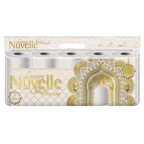 Papier toaletowy Perle Blanche 3 warstwowy    Nuvelle 10 rolek
