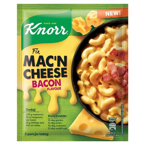 Fix mac'n cheese o smaku bekonu Knorr 33 g