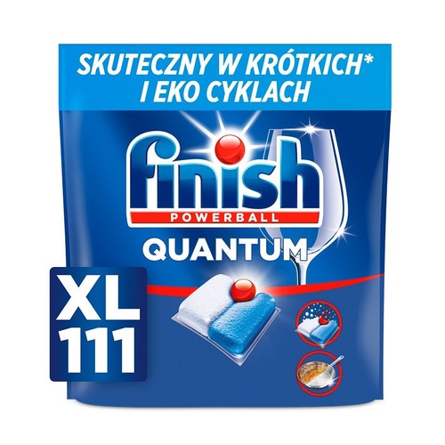 Kapsułki do zmywarki Quantum  XXL Finish 111 kapsułek