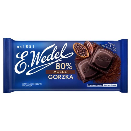 Czekolada mocno gorzka E.Wedel 80 g