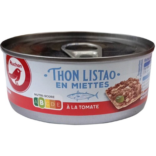 Tuńczyk w sosie pomidorowym. kawałki Auchan 160 g