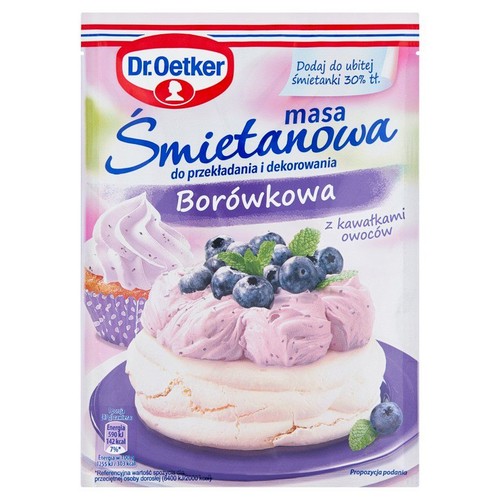 Masa śmietanowa Borówkowa Dr.Oetker 65 g