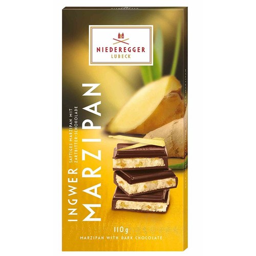 Czekolada marcepanowa nadziewana imbirem Niederegger 110 g