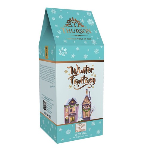 Herbata zielona o smaku wiśniowym Winter Fantasy Thurson 20 torebek