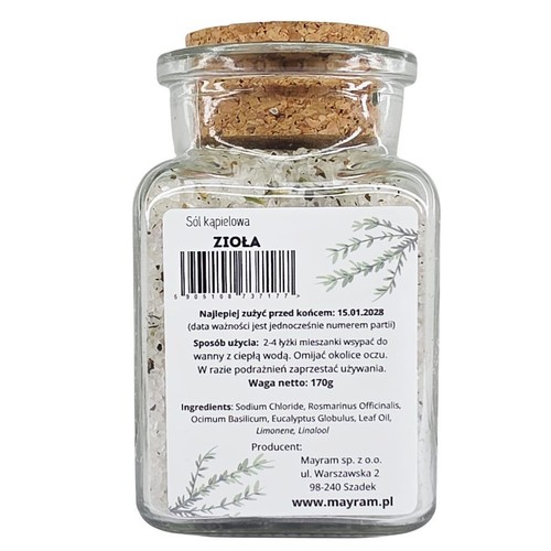 Sól kąpielowa Zioła Mayram 170 g