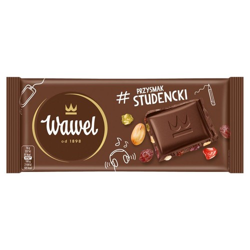 Czekolada #Przysmak studencki Wawel 80 g