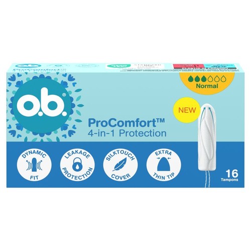 Tampony ProComfort 4-in-1 normal o.b. 16 sztuk
