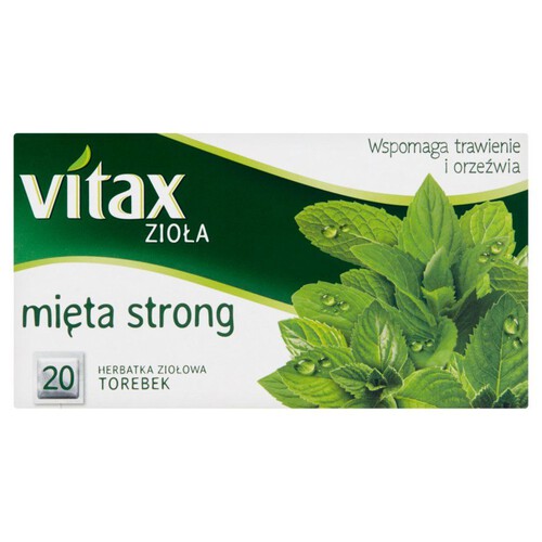 Mięta strong herbata ziołowa Vitax 20 torebek