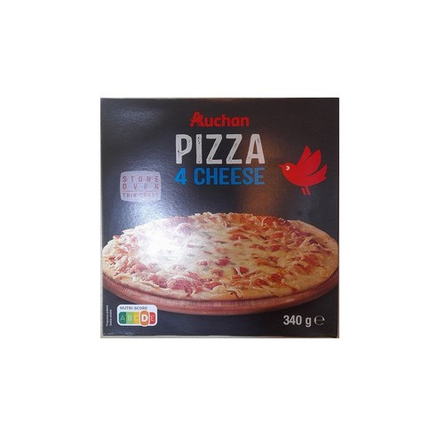 Pizza 4 sery Auchan 340 g