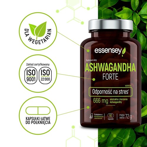 Ashwagandha Forte Essensey 90 kapsułek