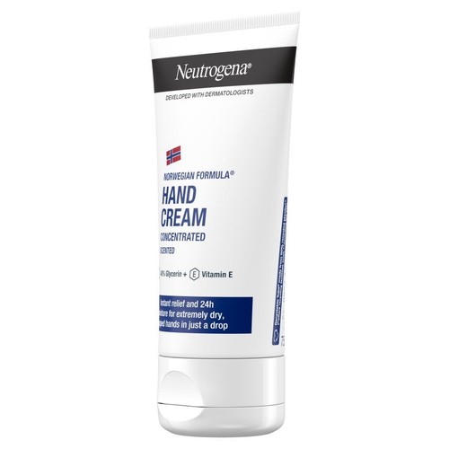 Neutrogena Norweska Formuła, skoncentrowany krem do rąk z gliceryną i witaminą E. Do bardzo suchej skóry.
