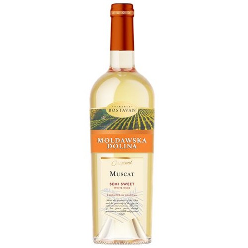 Wino białe półsłodkie Viniaria Bostavan 750 ml