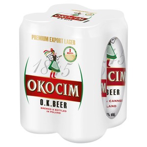 Piwo jasne  Okocim 4 x 500 ml