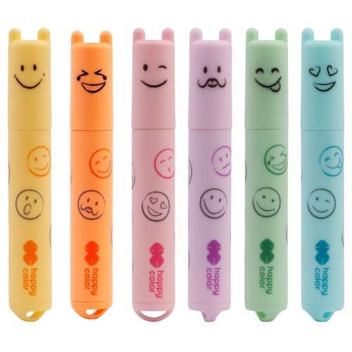 Zakreślacze mini Smile Happy Color Zestaw