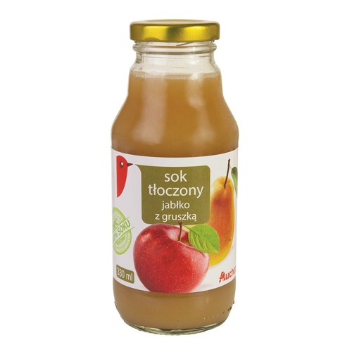 Sok tłoczony z jabłek i gruszek Auchan 330 ml