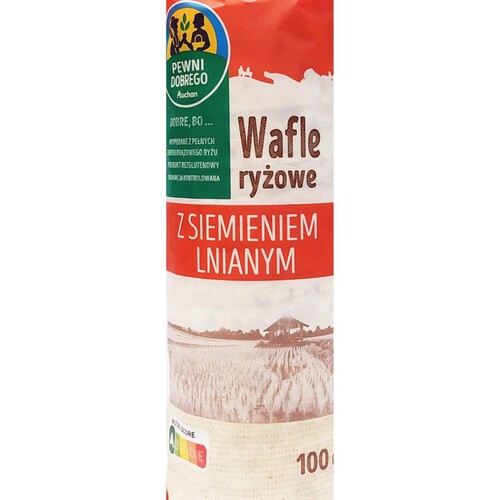 Wafle ryżowe z siemieniem lnianym Pewni Dobrego 100 g