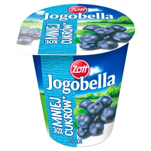 Jogobella Jogurt 30% mniej cukrów mix smaków Zott 150 g