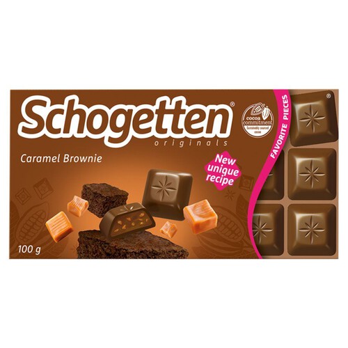 Czekolada mleczna z nadzieniem brownie Schogetten 100 g 