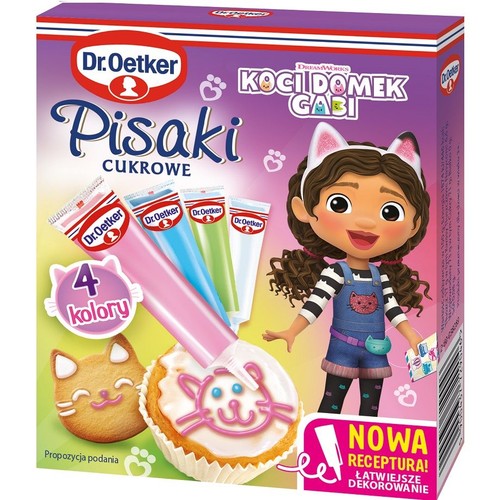 Pisaki kolorowe 4 kolory Dr.Oetker 4 x 17 g