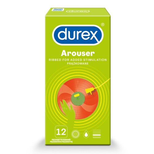 Arouser prezerwatywy prążkowane Durex 12 sztuk