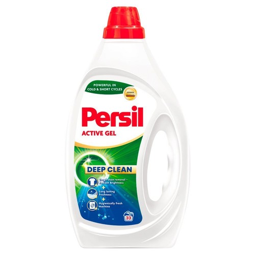 Płyn do prania Persil Active Gel Deep Clean. Usuwa trudne plamy, zapewnia długotrwałą świeżość. Na 33 prania.