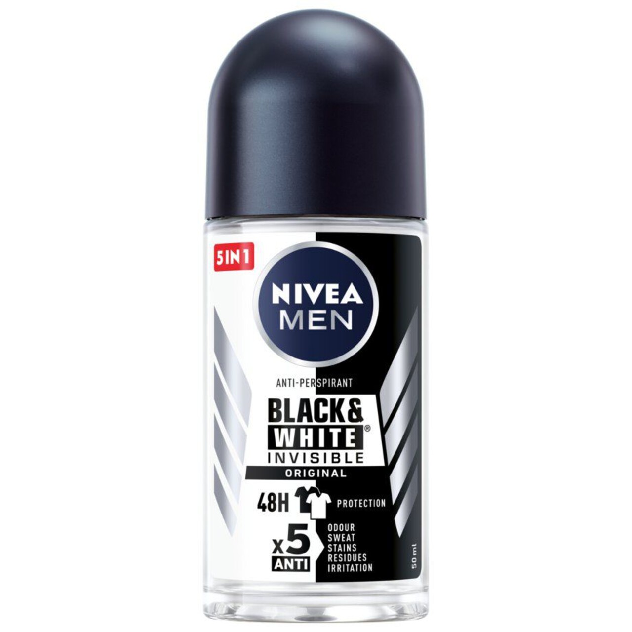Antyperspirant roll on Black & White NIVEA MEN 50 ml