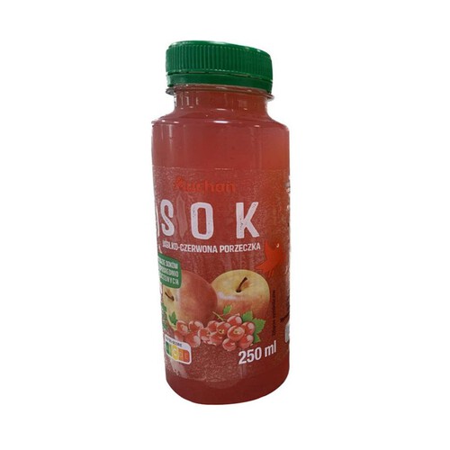 Sok HPP jabłko-czerwona porzeczka Auchan 250 ml