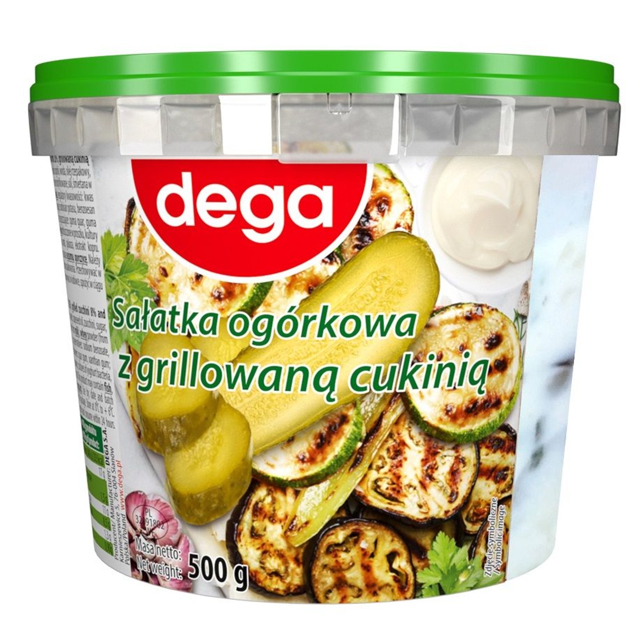 Sałatka ogórkowa z grillowaną cukinią  Dega 500 g
