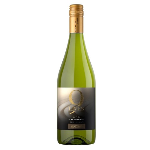 Wino chilijskie białe wytrawne Chardonnay alk. 13,0% obj. 9 Lives 750 ml