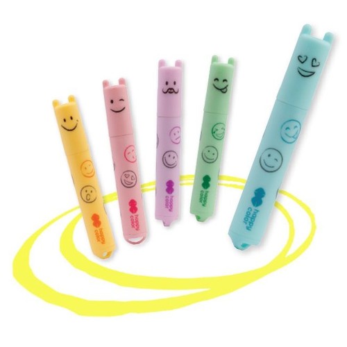Zakreślacze mini Smile Happy Color Zestaw