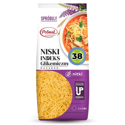 Makaron nitki niski IG Polmak 250 g