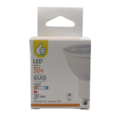 Żarówka LED GU10 50W ciepła Auchan 1 sztuka