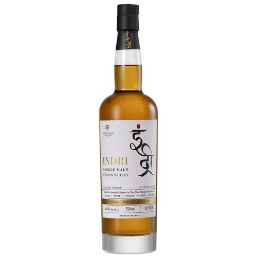 Whisky indyjska single malt The Three Wood alk. 46,0% obj.  Indri Trini 700 ml