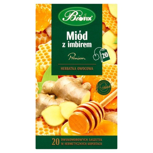Herbatka owocowa miód z imbirem   BiFix 20 torebek