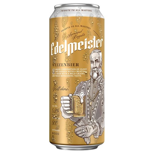 Piwo pszeniczne Weizenbier alk. 5,2% obj. Edelmeister 500 ml